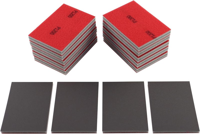 Langthering 24pcs 1200Grits Sanding Sponge, Wet and Dry 4"x3" Sanding Block, Reusable Sand Paper for Metal Wood Drywall Walls Stone Automotive Paint Plastic DIY (1200 Grits) - Image 1